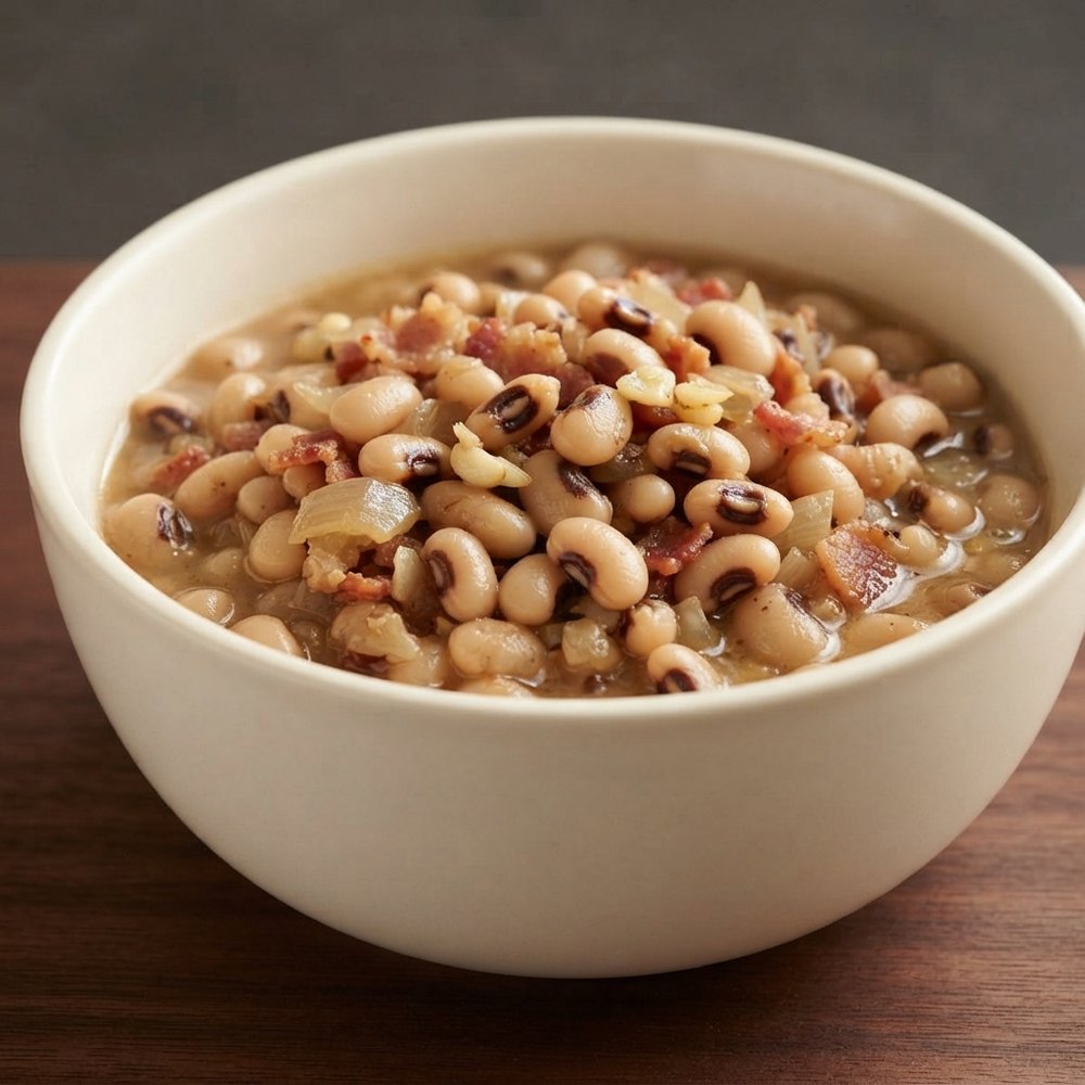 Slow Cooker Black-Eyed Peas with Bacon