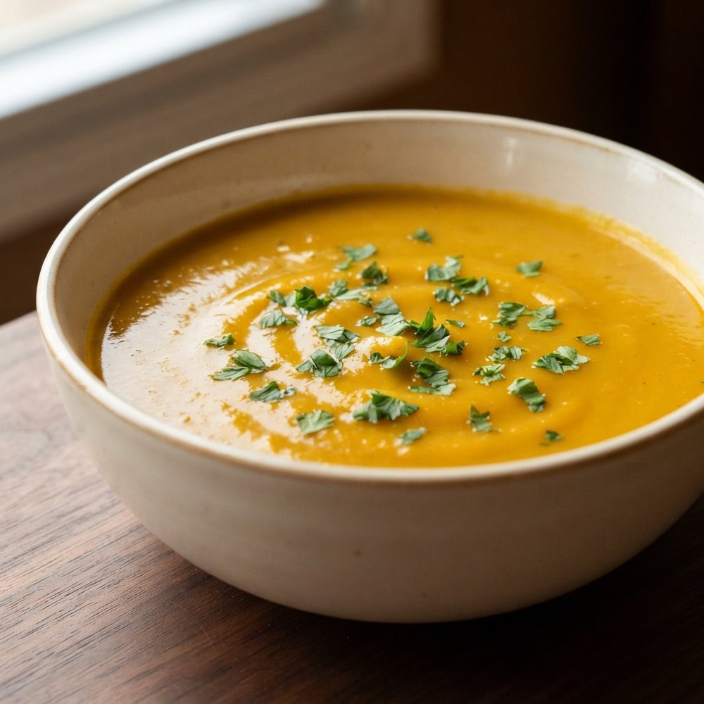Creamy Maple-Spiced Pumpkin Soup