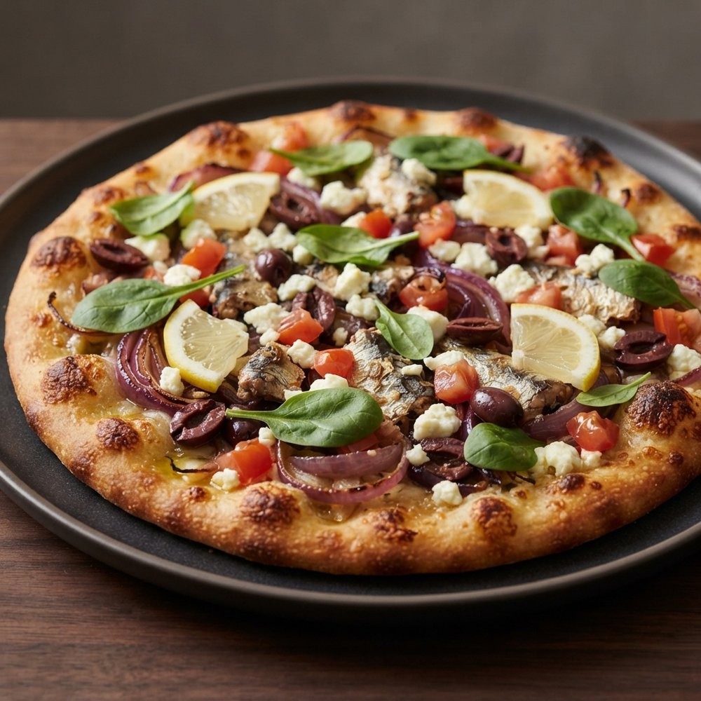 Sardine & Feta Mediterranean Flatbread