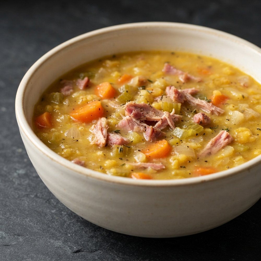 Canadian-Style Yellow Split Pea and Ham Soup