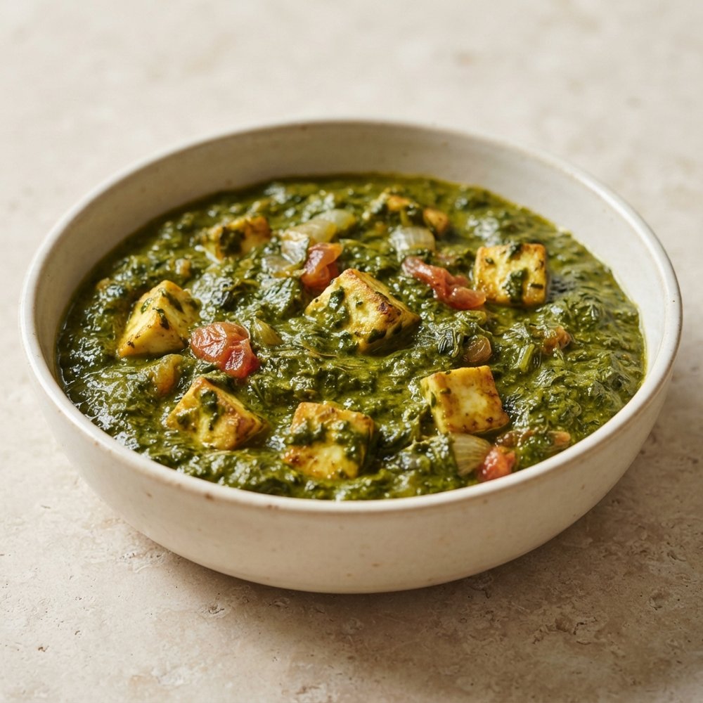 Classic Saag Paneer with Spinach and Fenugreek