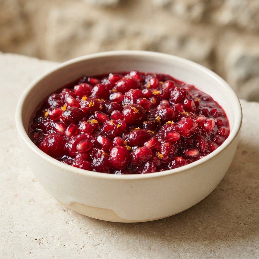 Festive Cranberry–Pomegranate Relish