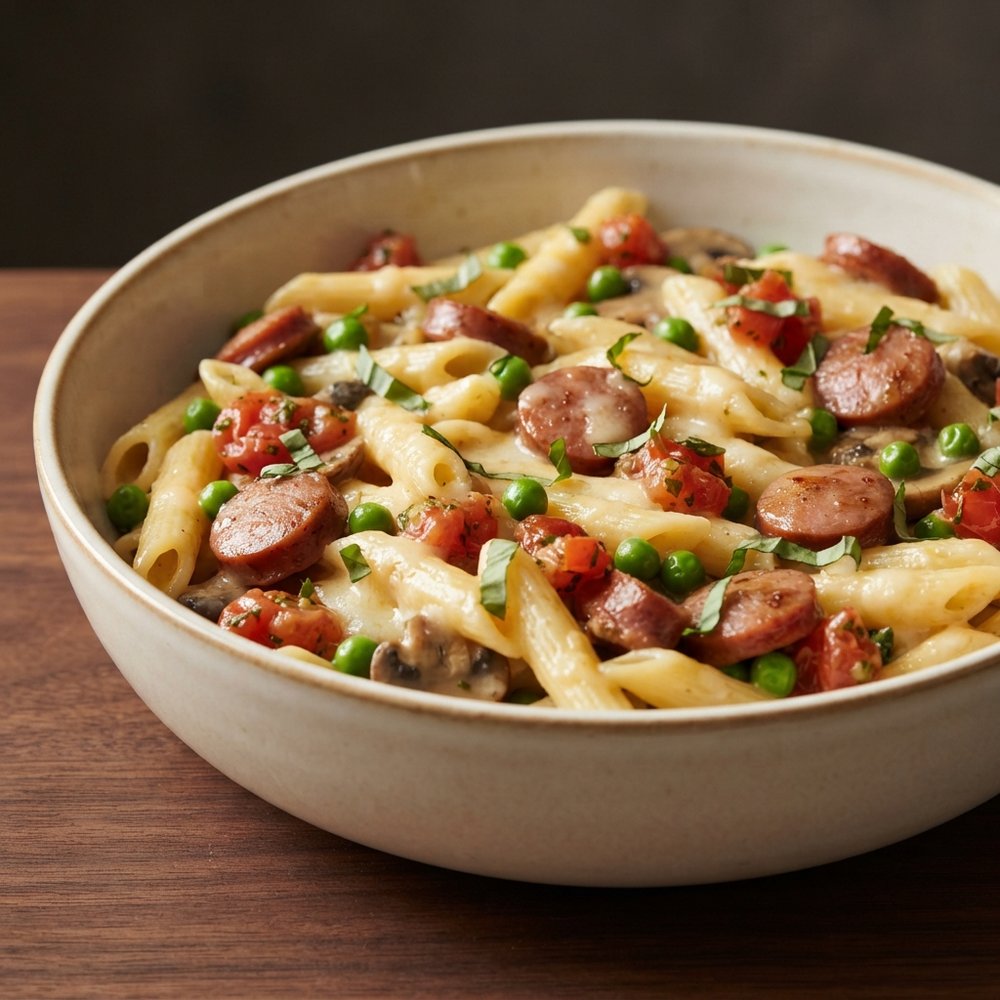 Kielbasa Penne Skillet