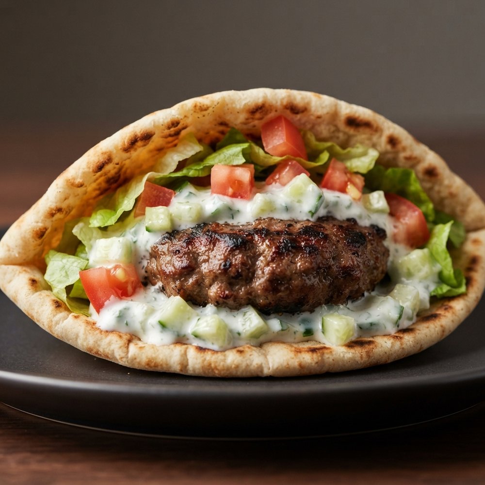 Gyro-Style Grilled Burgers