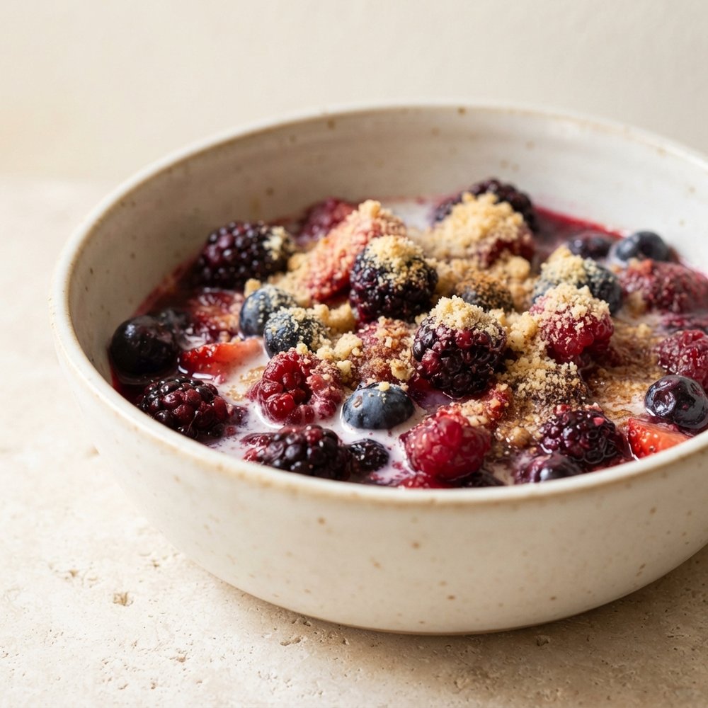 Paleo Mixed Berry Compote/Cobbler