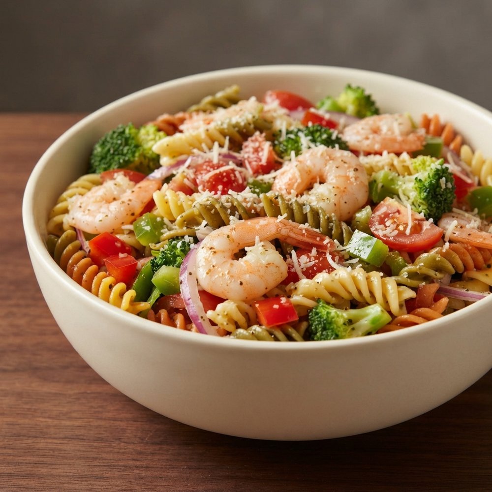 Shrimp Pasta Salad with Italian Dressing