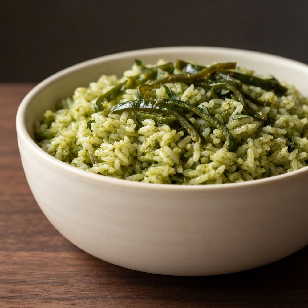 Poblano Chile Green Rice