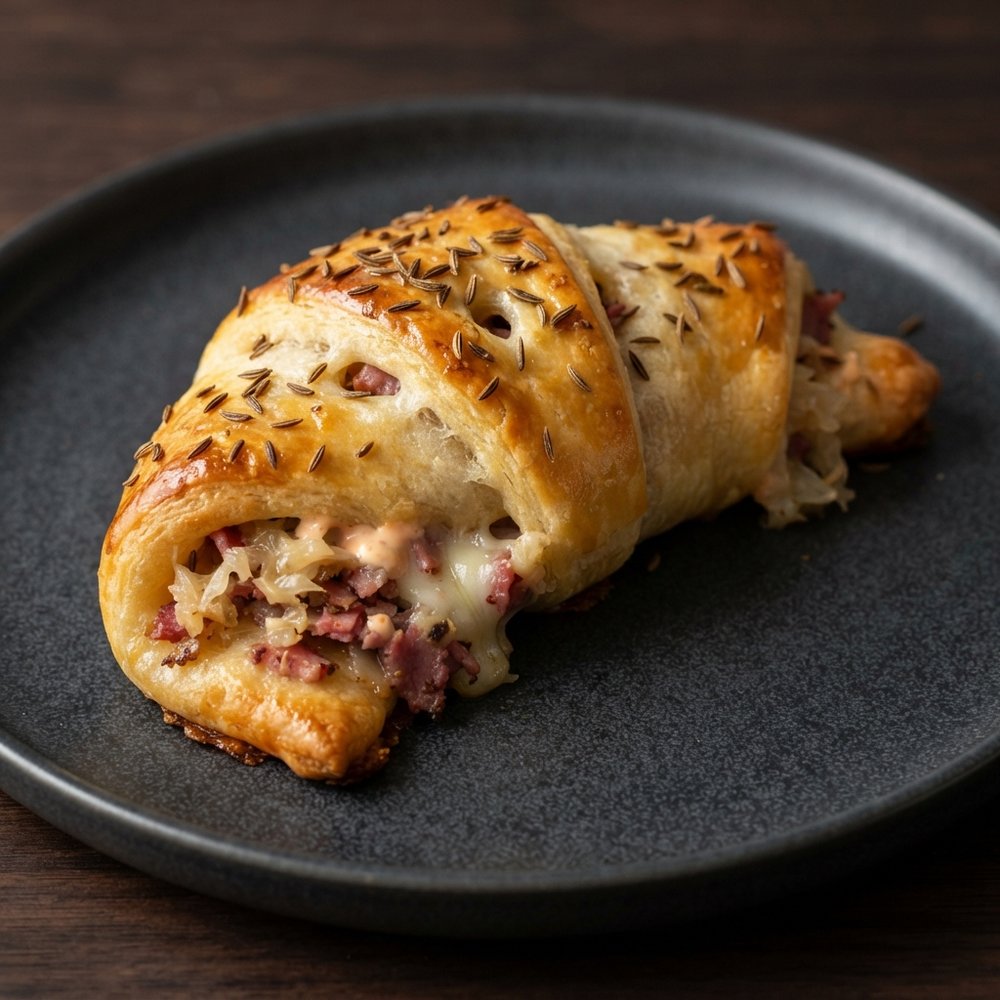 Reuben-Stuffed Crescent Bites