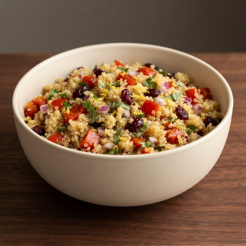 Quinoa Salad with Lemon and Fresh Basil
