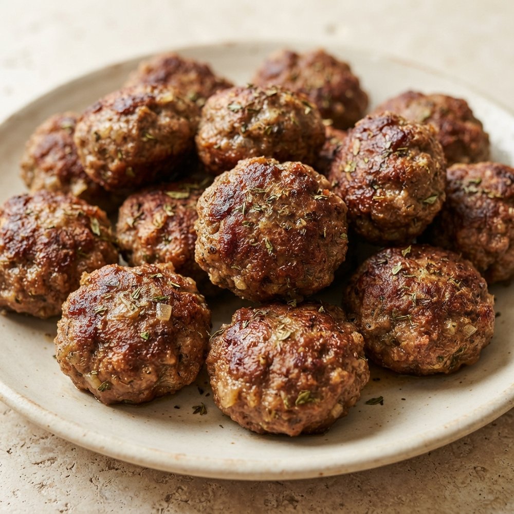 Margaret’s Greek Keftedes Meatballs