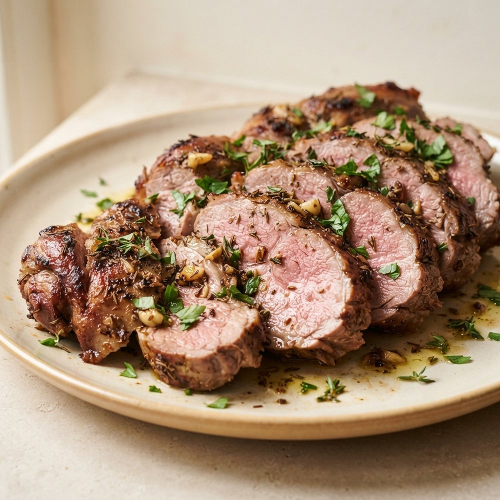 Roasted Butterflied Leg of Lamb