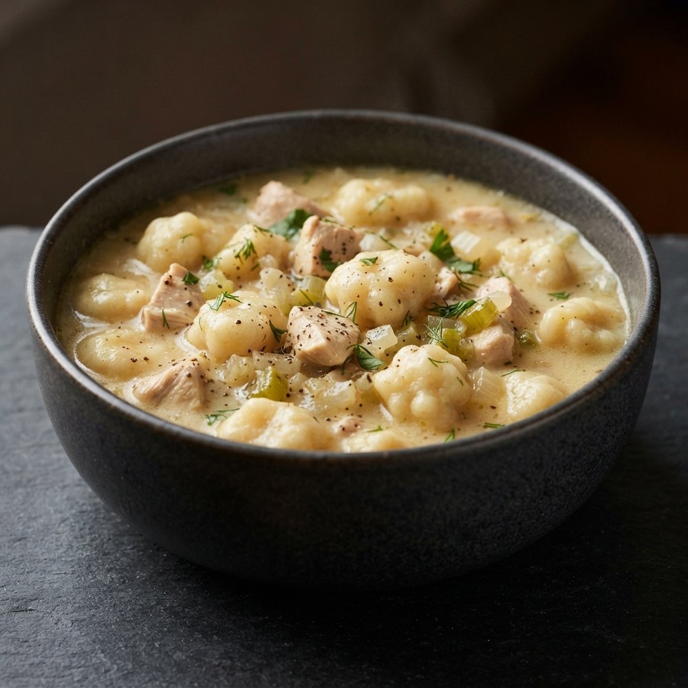 Polish-Style Chicken Soup with Hand-Cut Dumplings
