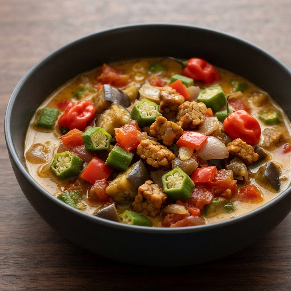 Tempeh Ratatouille, Indonesian-Style