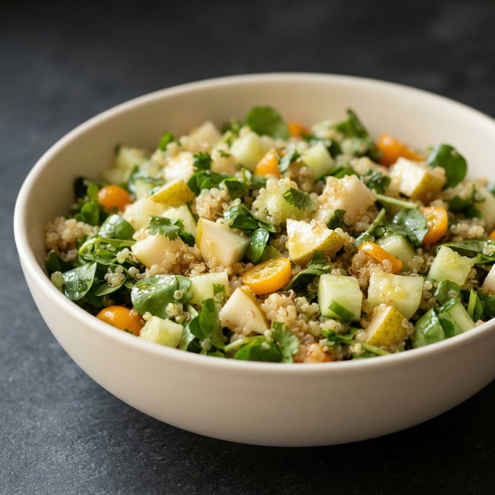 Quinoa Winter Fruit & Greens Salad