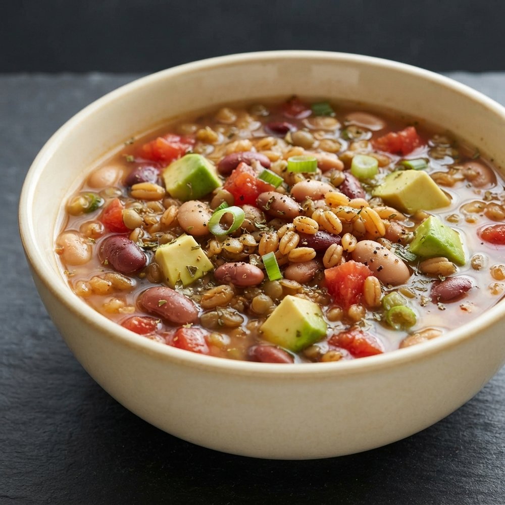 Classic Bean and Wheat Berry Soup