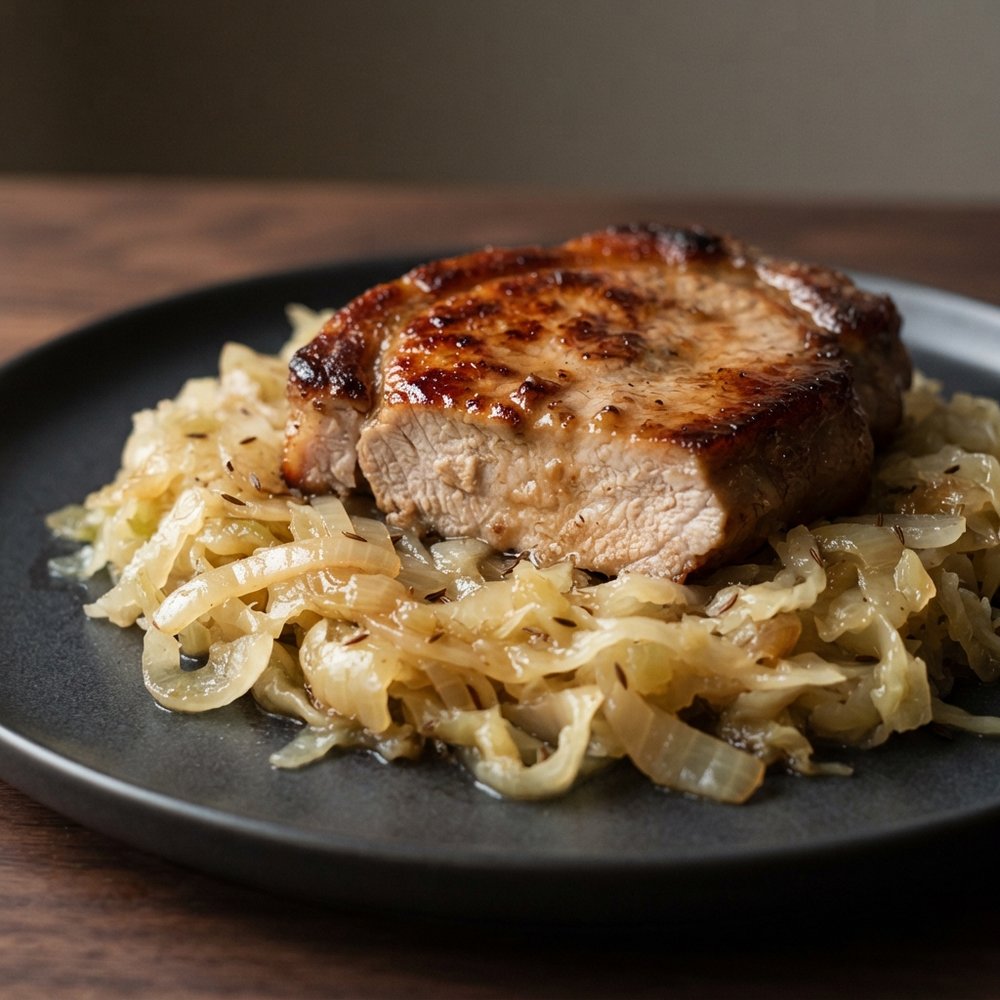 Pork Chops and Sauerkraut
