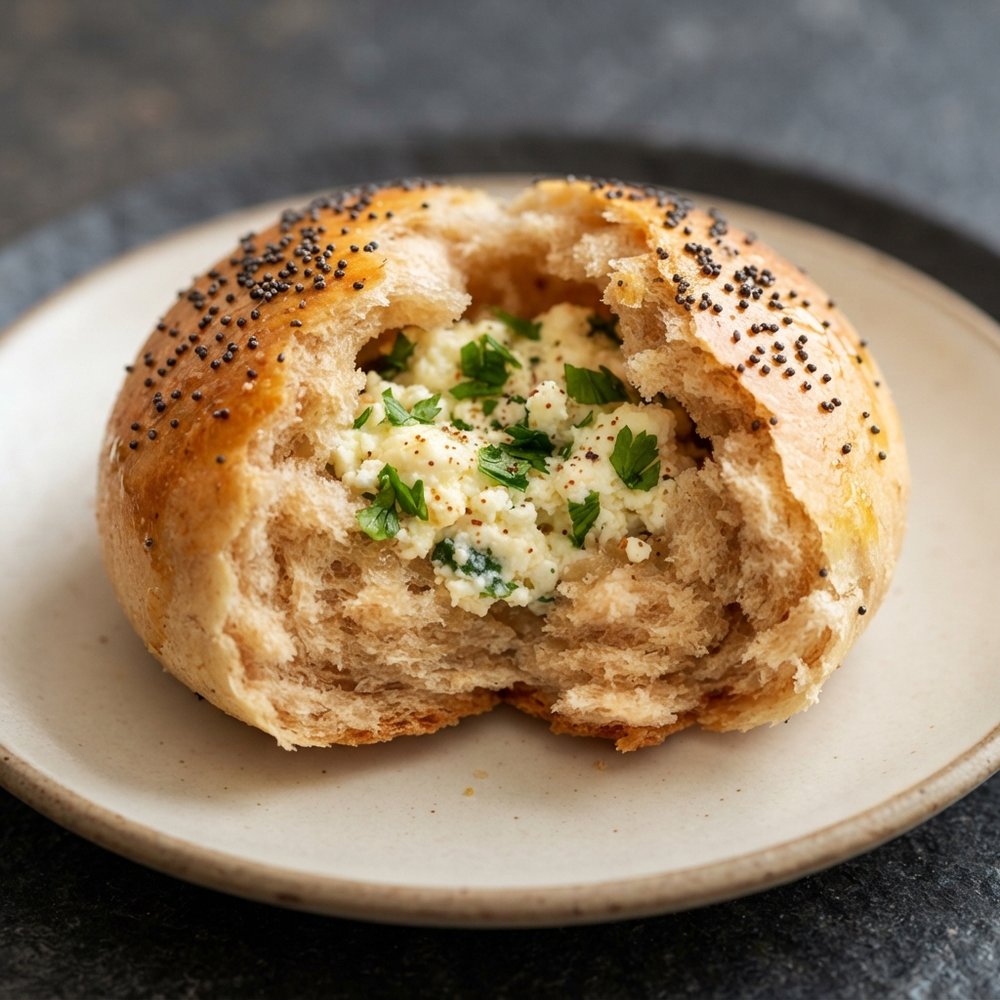 Turkish Poğaça Buns with Feta and Parsley
