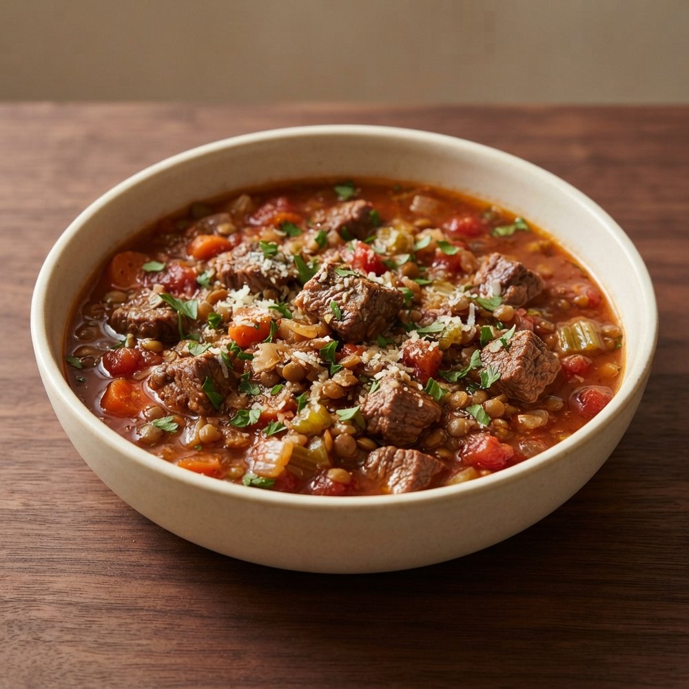 Hearty Beef and Lentil Stew