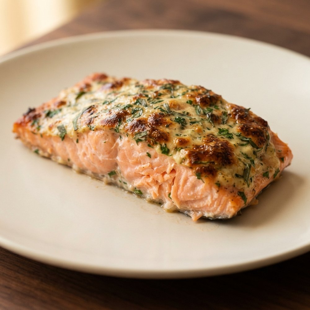 Chef John's Herb-Mayo Broiled Salmon