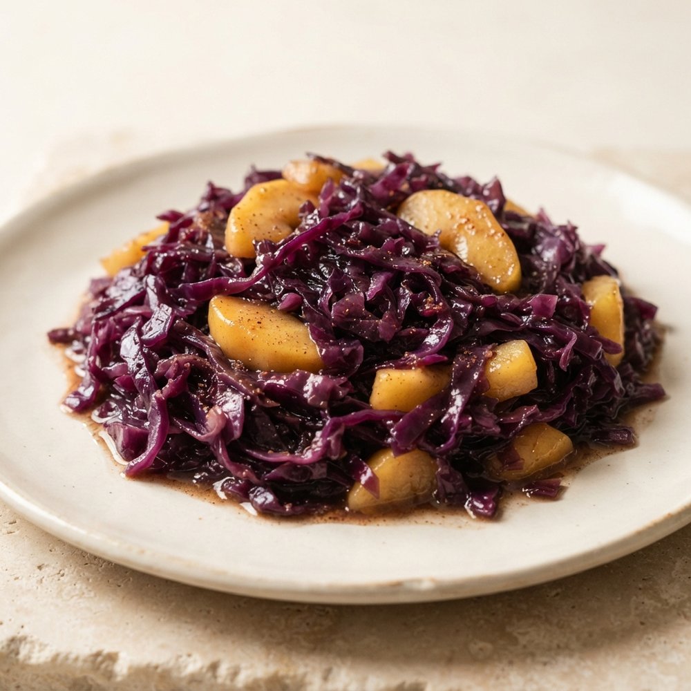 Sweet-and-Sour Red Cabbage with Apples