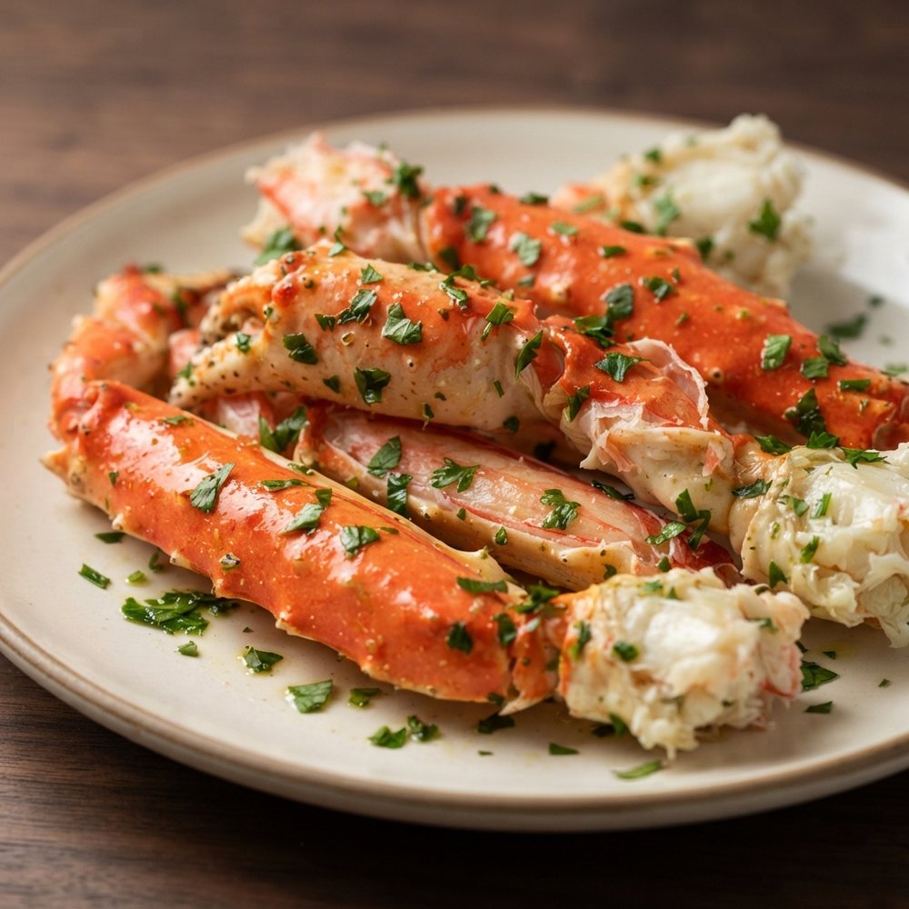 Lemon-Parsley Marinated Crab Legs