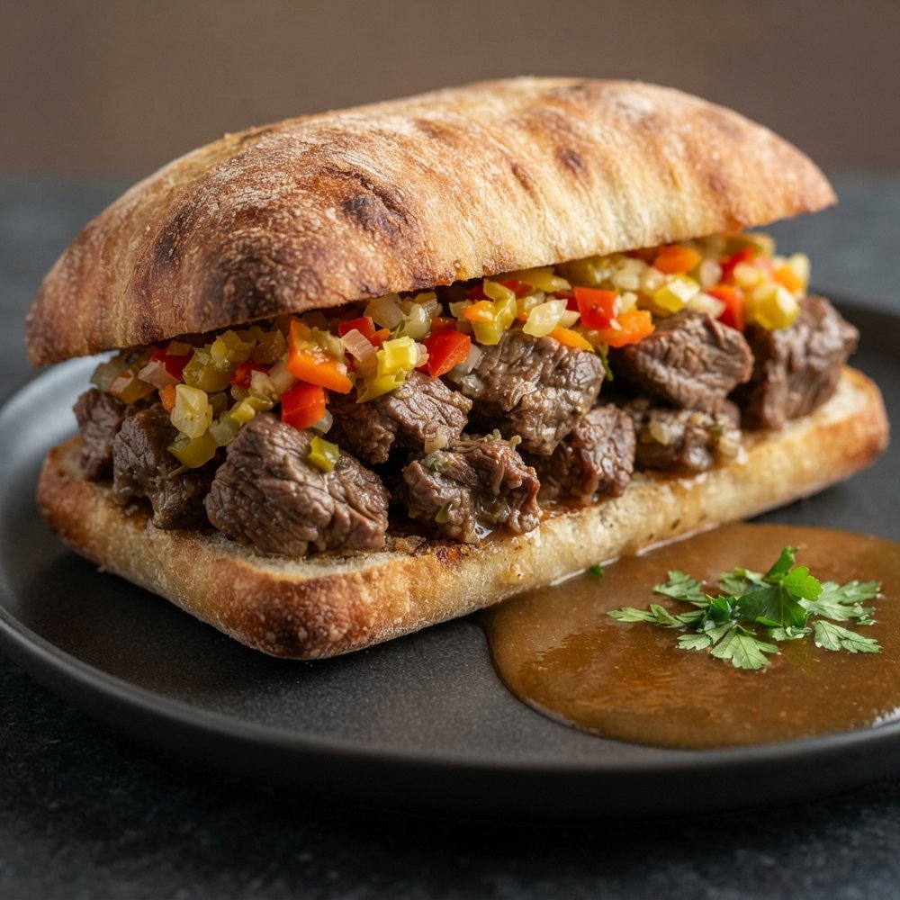Chicago-Inspired Italian Beef Sandwich