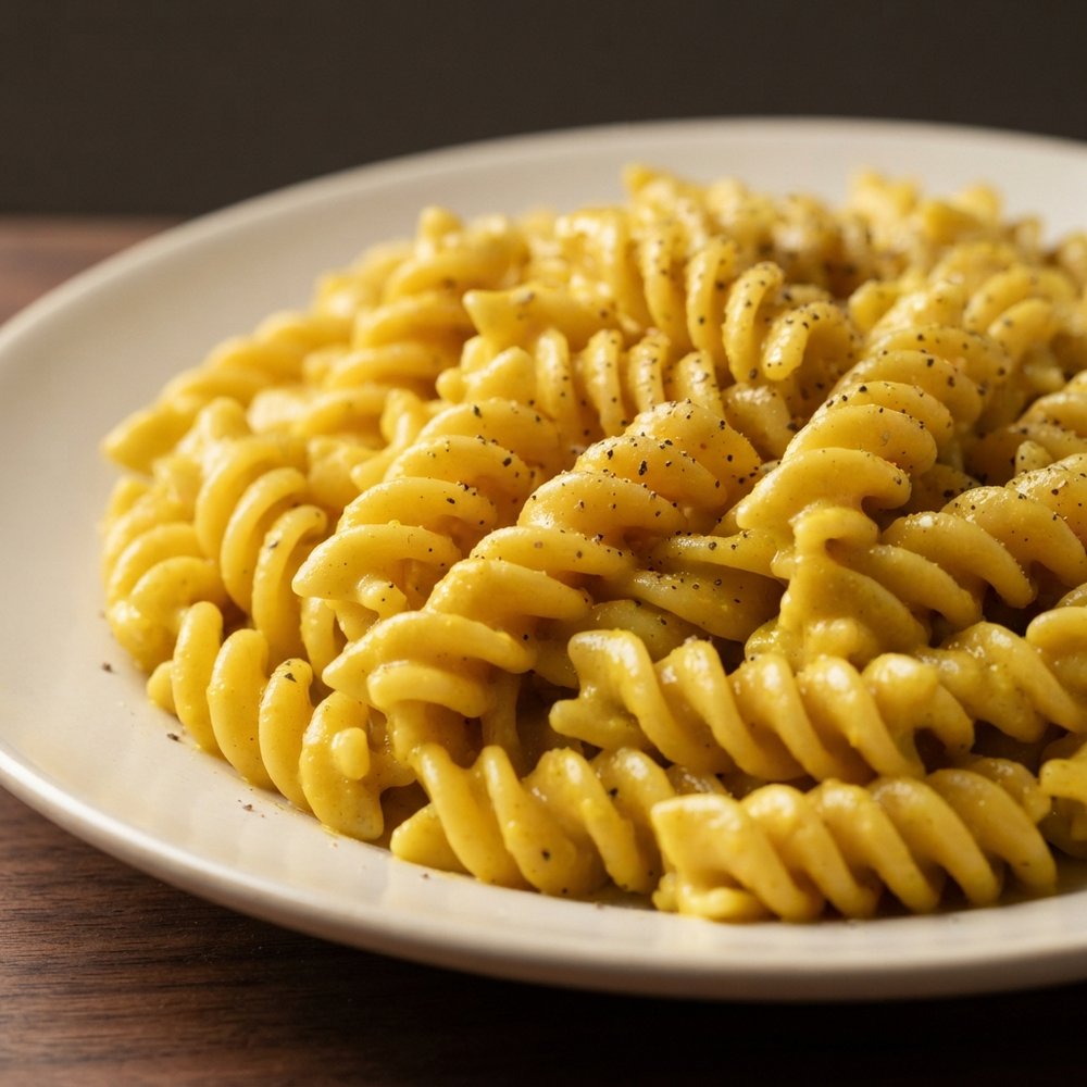 Ricotta and Turmeric Fusilloni Pasta