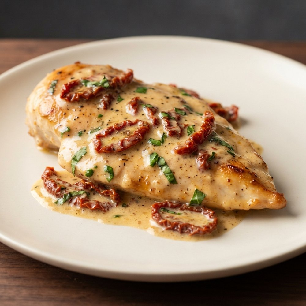Chicken with Creamy Sun-Dried Tomato Sauce