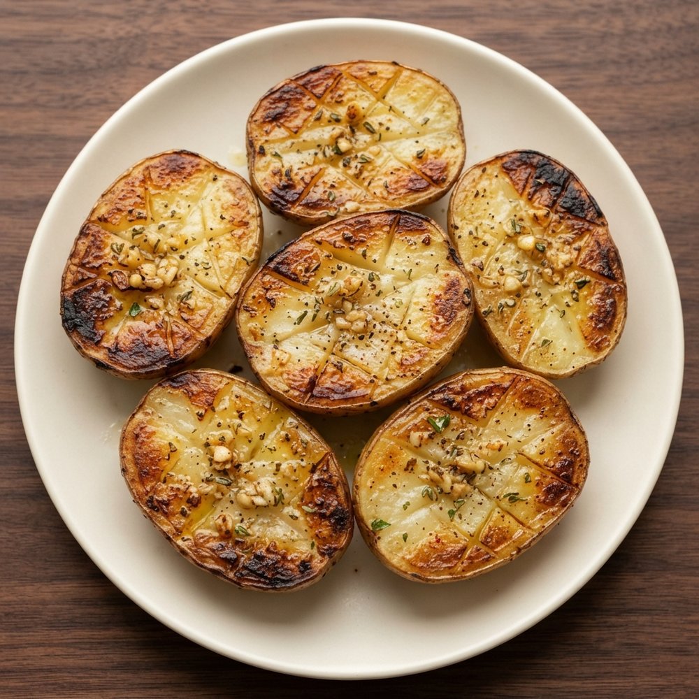 Lemon-Garlic Greek Grilled Potatoes