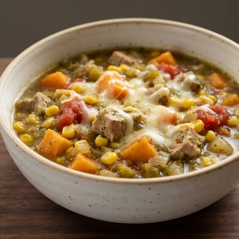 Crockpot Green Chile Pork Stew