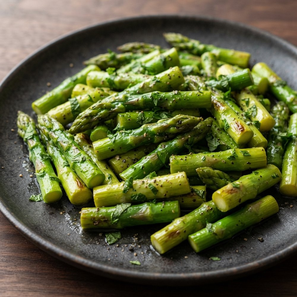 Skillet Asparagus with Mint and Lemon
