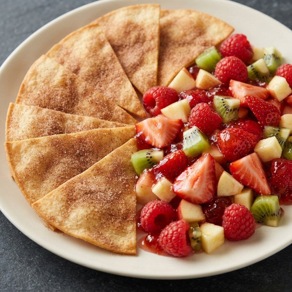 Annie's Cinnamon Chips with Fresh Fruit Salsa