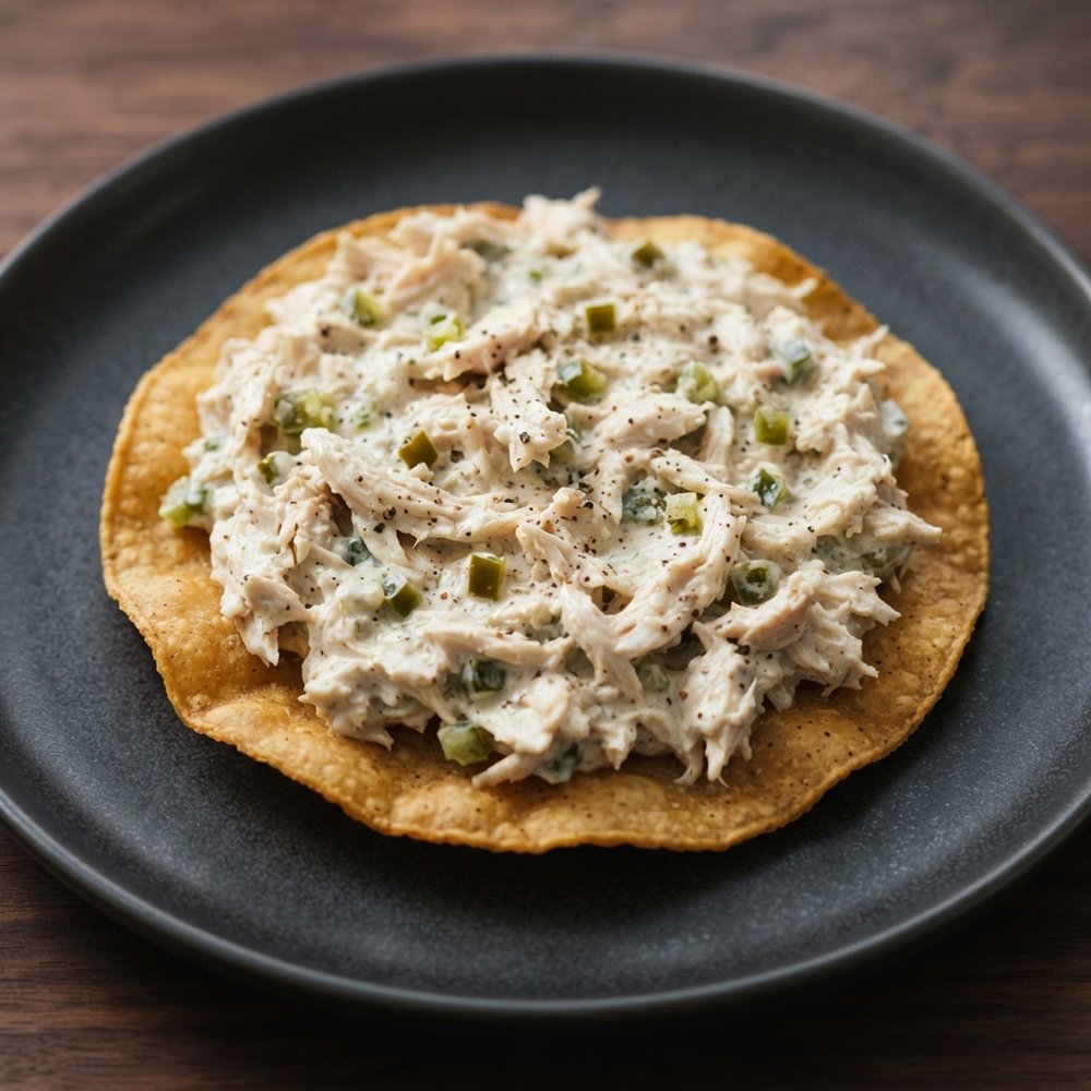 Spicy Chicken Salad Tostadas