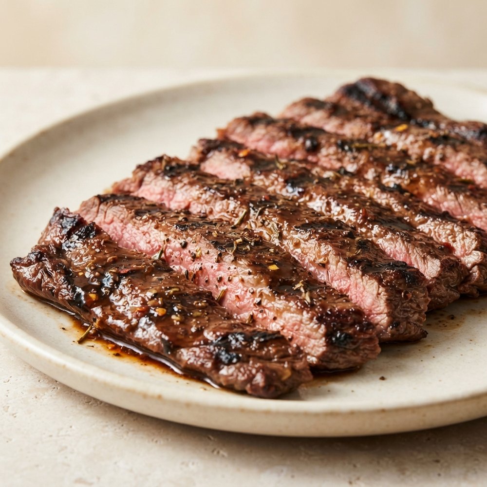 Coffee-Cola Marinated Skirt Steak on the Grill