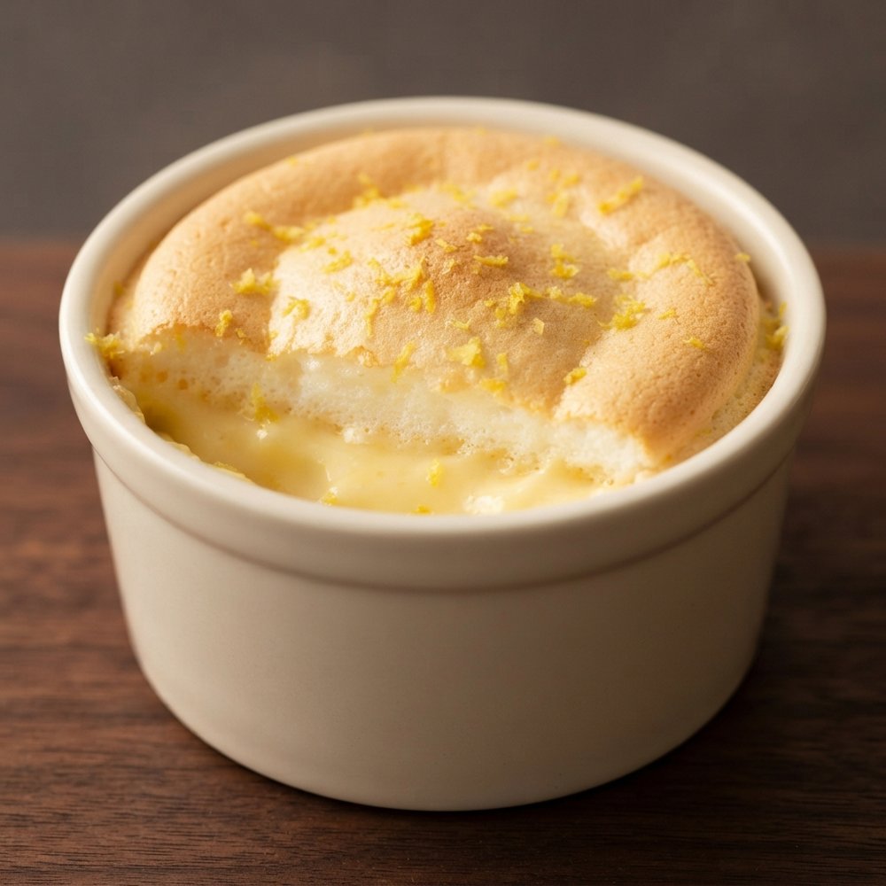 Lemon Cloud Custard Cakes with Citrus Foam