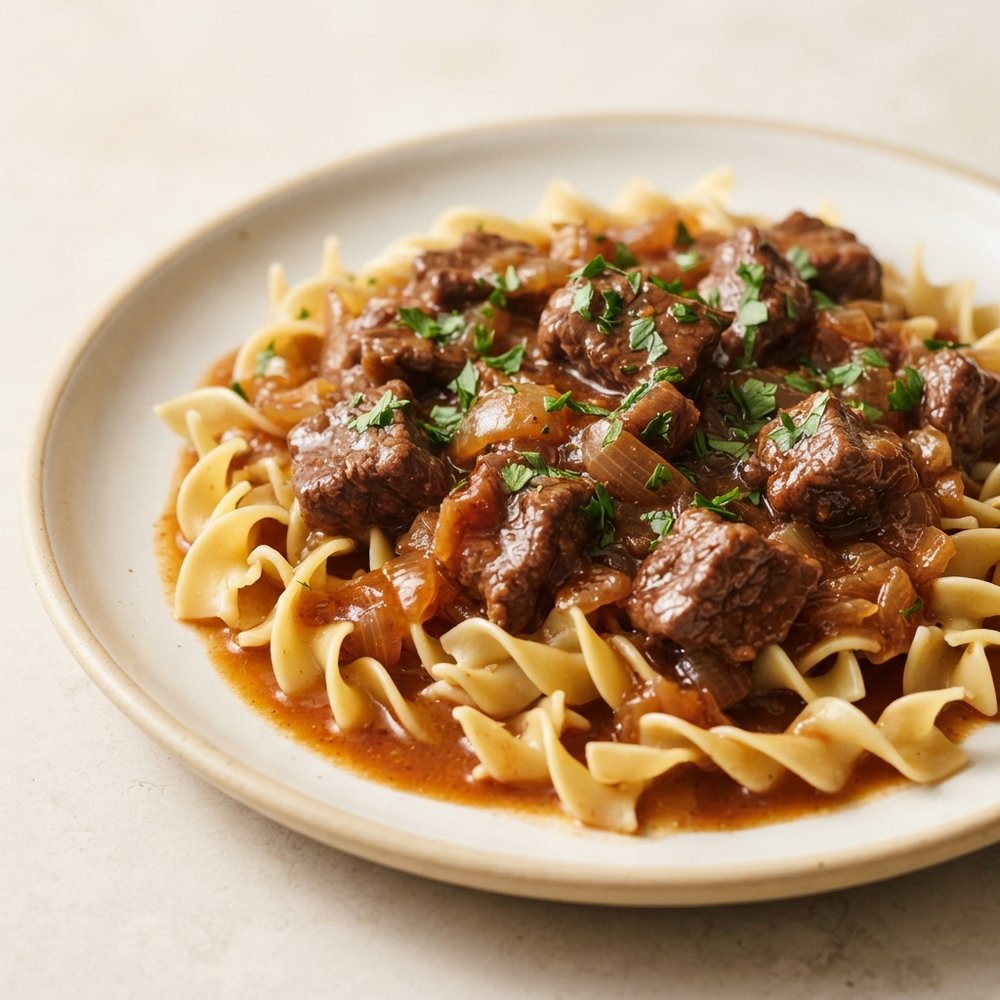 Sauerbraten Beef in Gingersnap Gravy