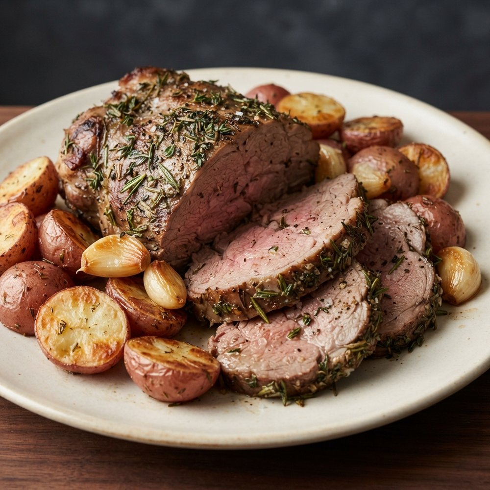 Grandma Rose’s Rosemary-Garlic Easter Leg of Lamb