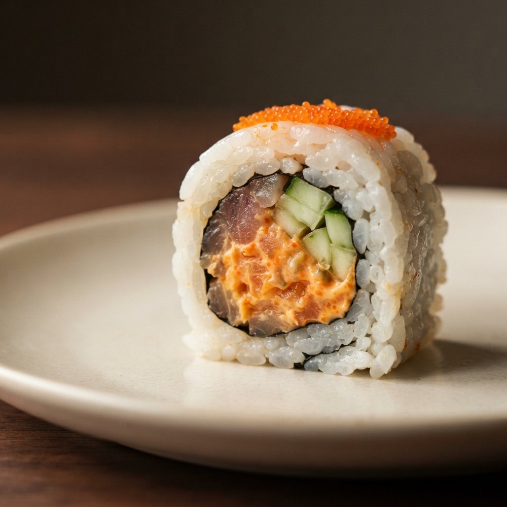 Fiery Yellowtail Maki Roll