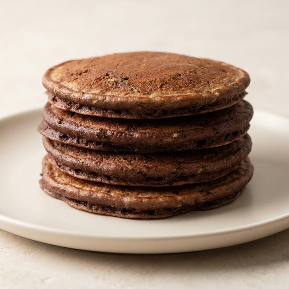 Chocolate Zucchini Banana Pancakes