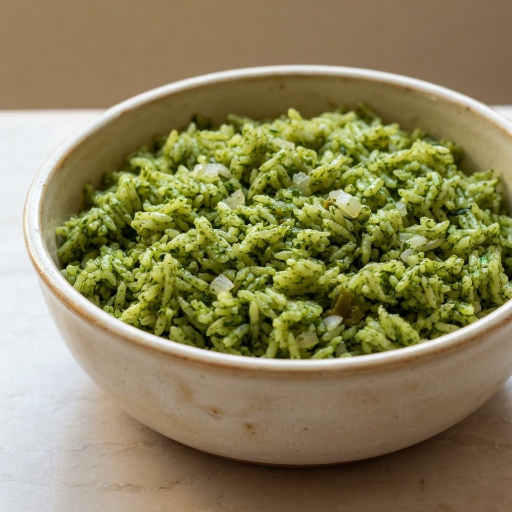 Green Rice with Hatch Chiles (Arroz Verde)