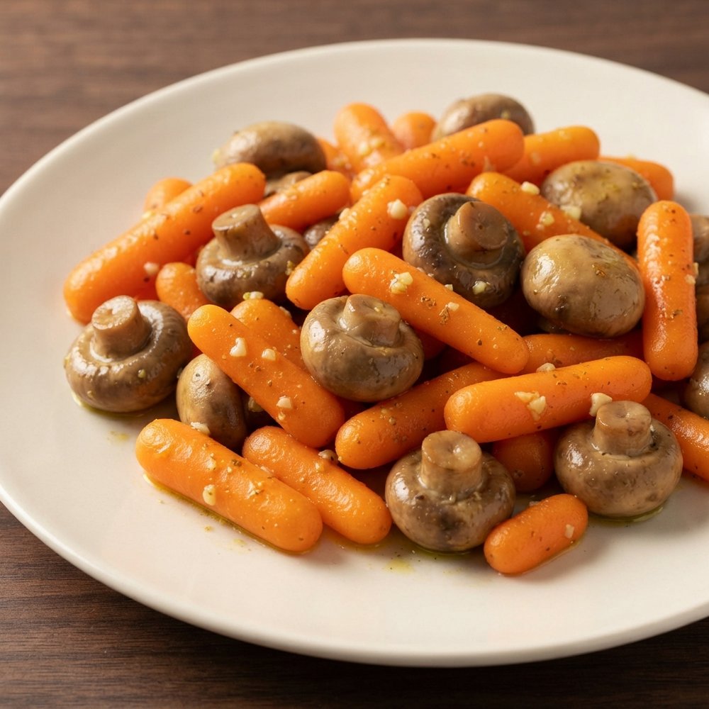 Bright Lemon-Carrot Mushroom Salad
