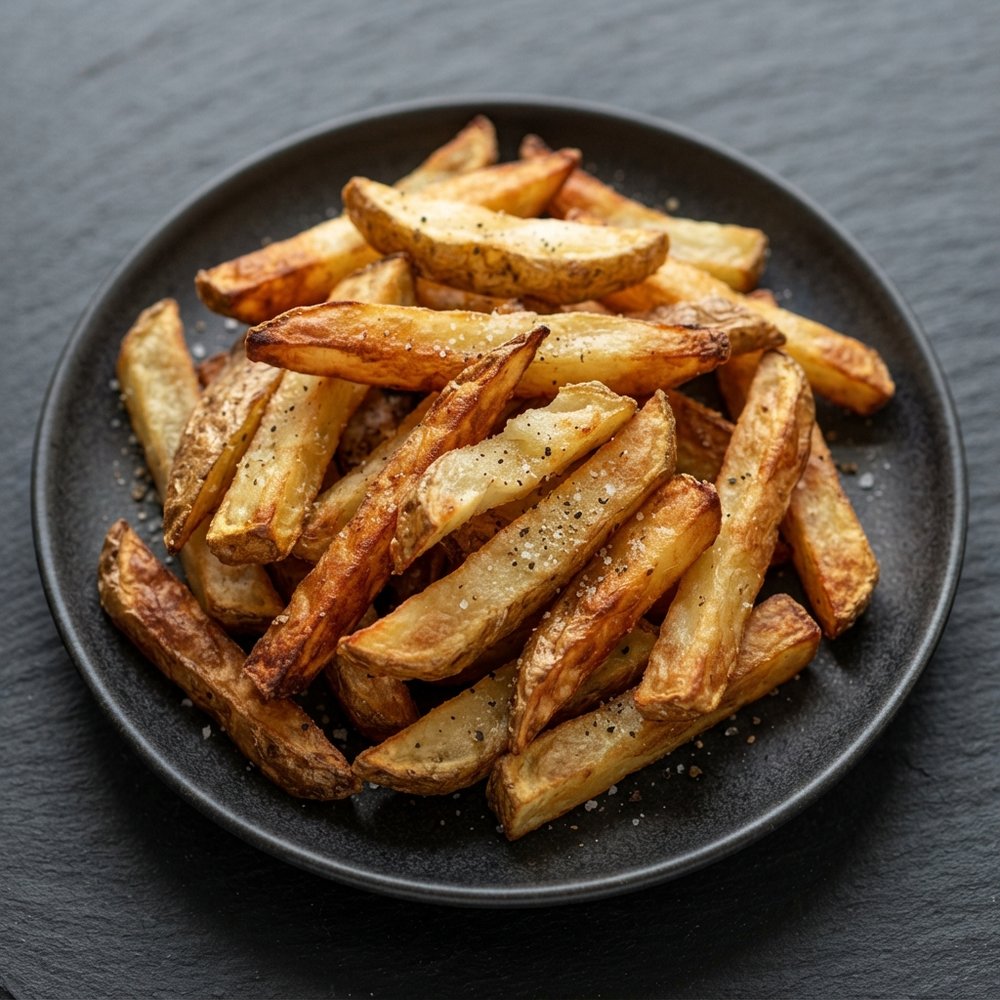 Air Fryer Salt and Vinegar Fries for One
