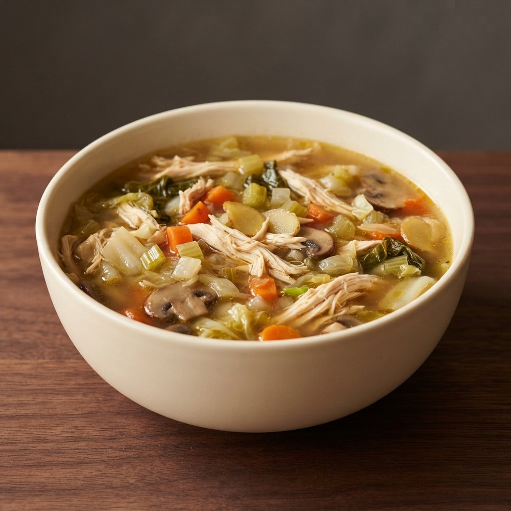 Chicken Soup Made Without Added Water