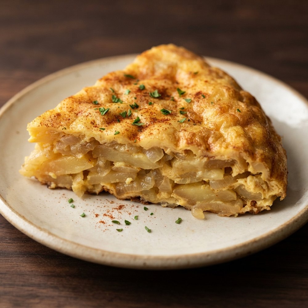 Spanish Potato and Onion Omelet (Tortilla Española)