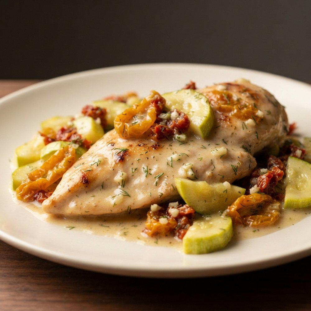 Elegant Chicken with Dijon-White Wine Pan Sauce