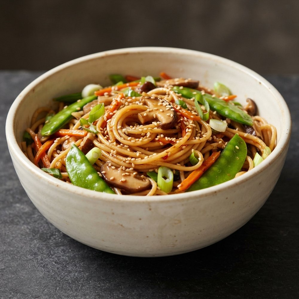 Quick Noodle-Veggie Bowls