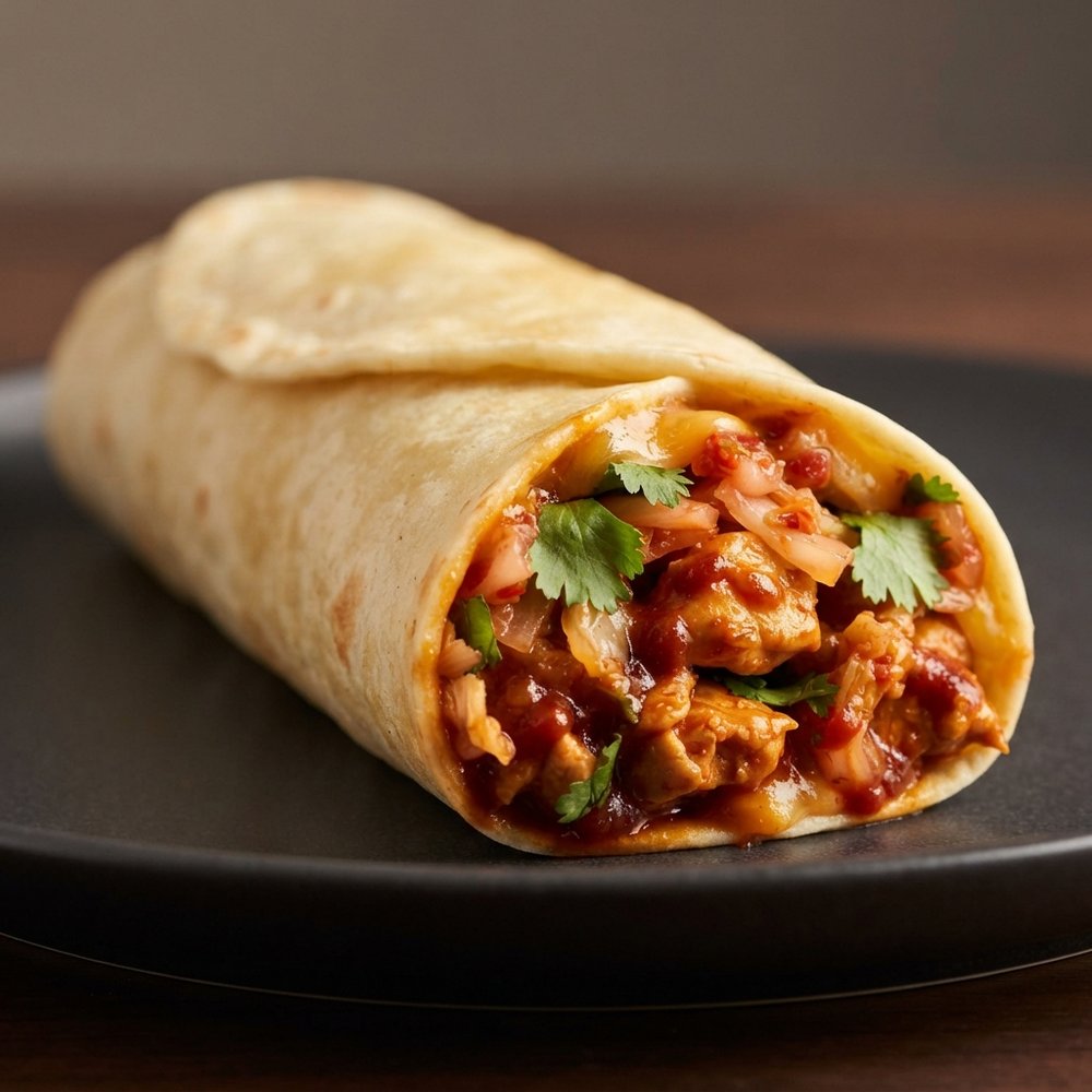 Korean Fusion Chicken Burrito