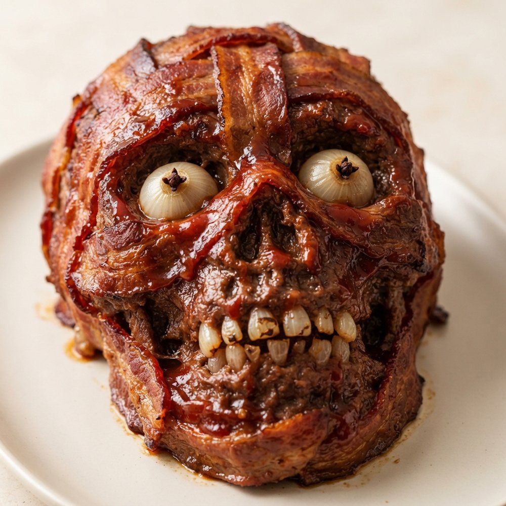 Chef John's Undead Bacon-Wrapped Meatloaf