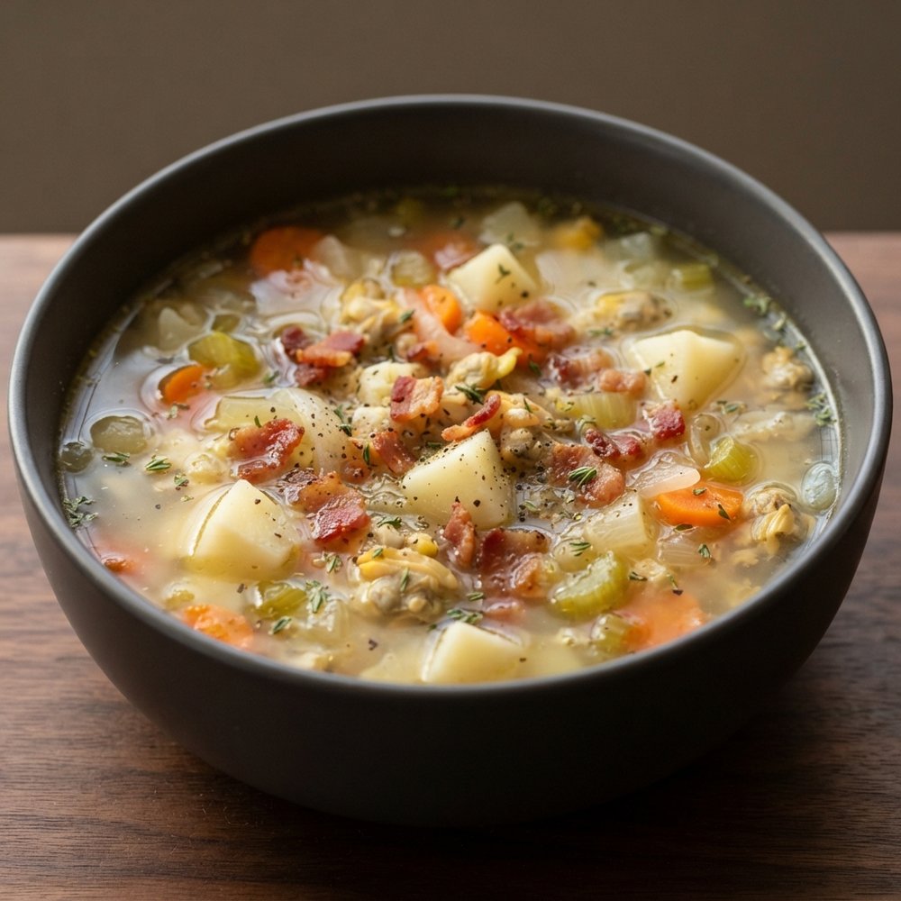 Hatteras Style Clam Chowder