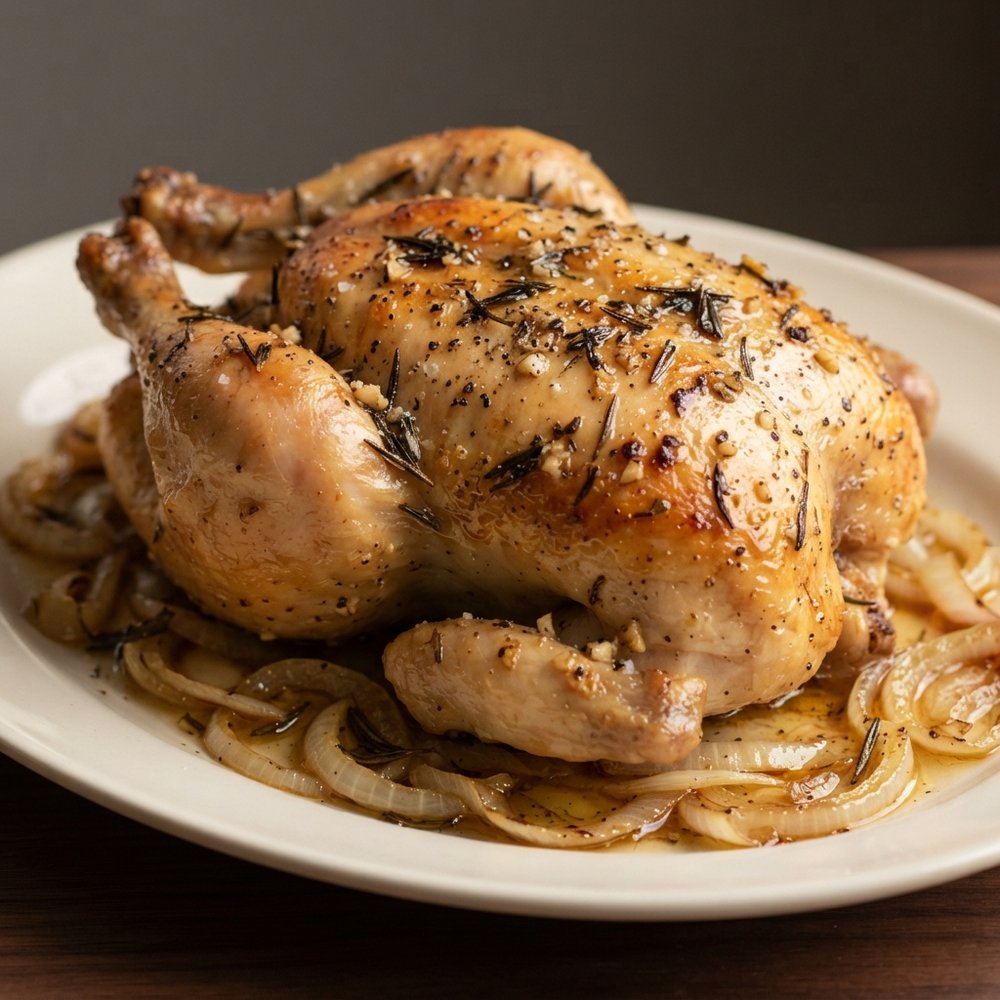 Lemon-Rosemary Garlic Roast Chicken